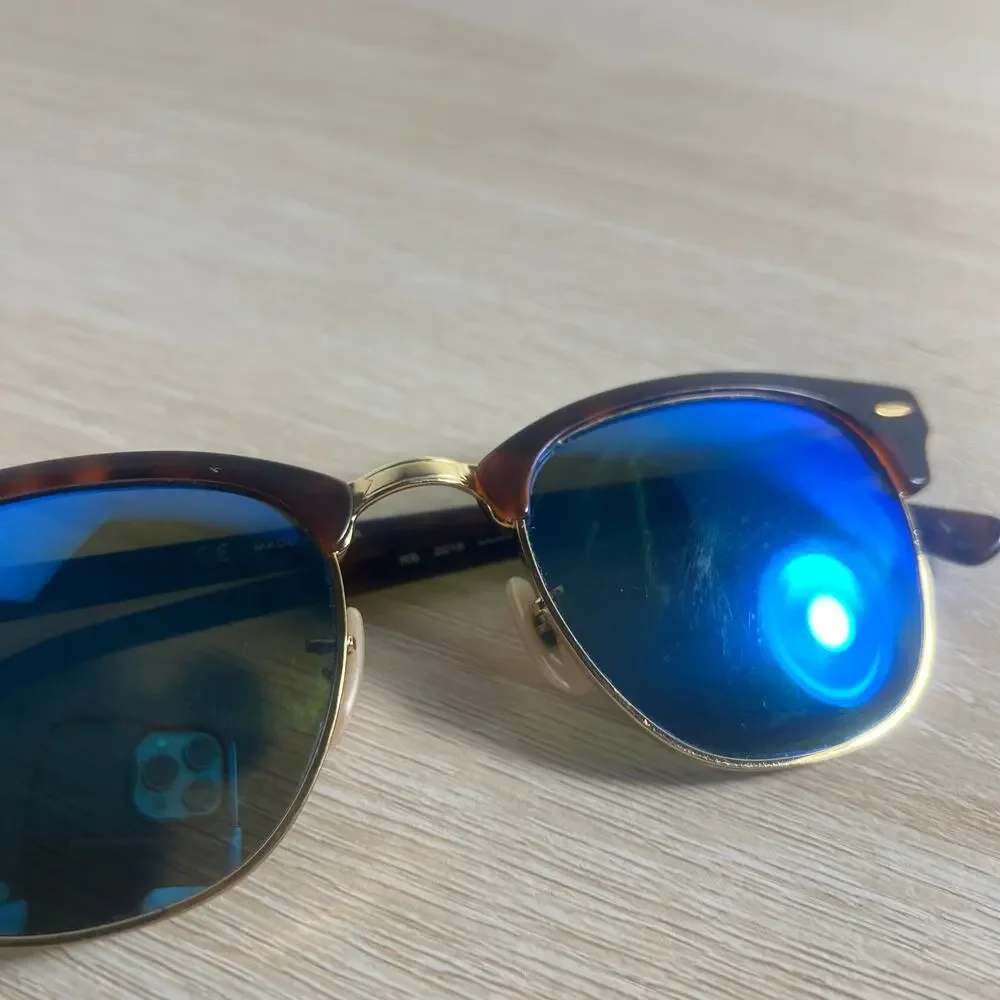 Ray-Ban RB3016 Clubmaster 1145/17 Sunglasses READ DESC 51-21-145 Brown